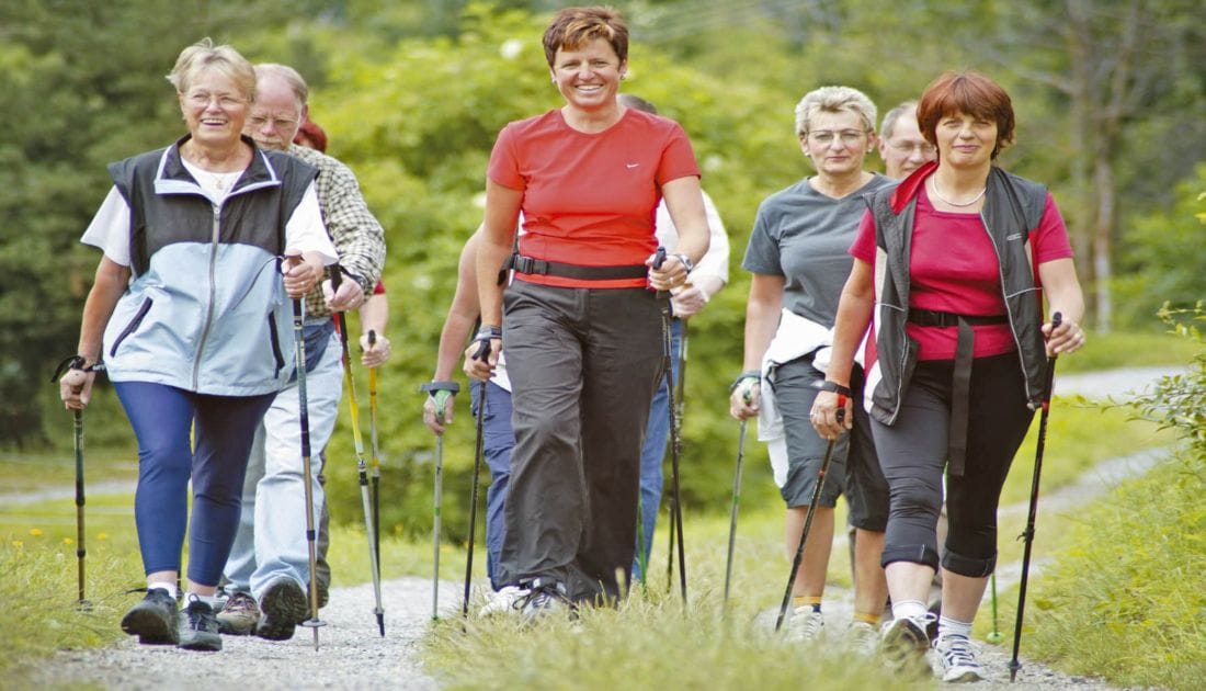 Women walking in Spai