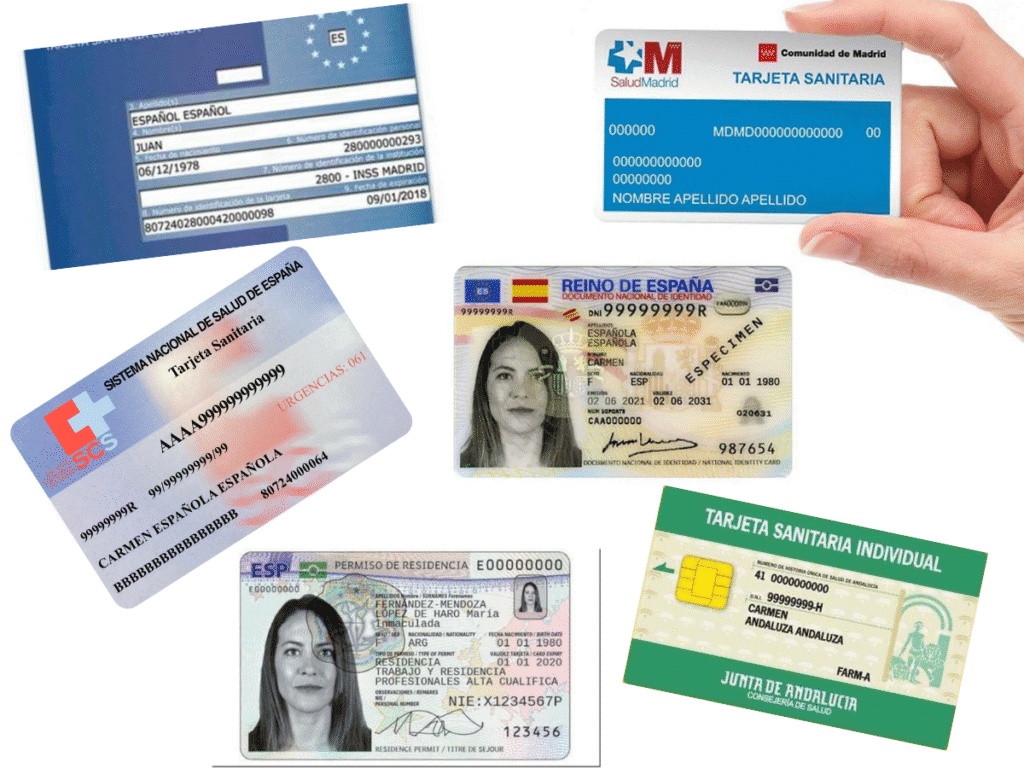 Spanish official cards