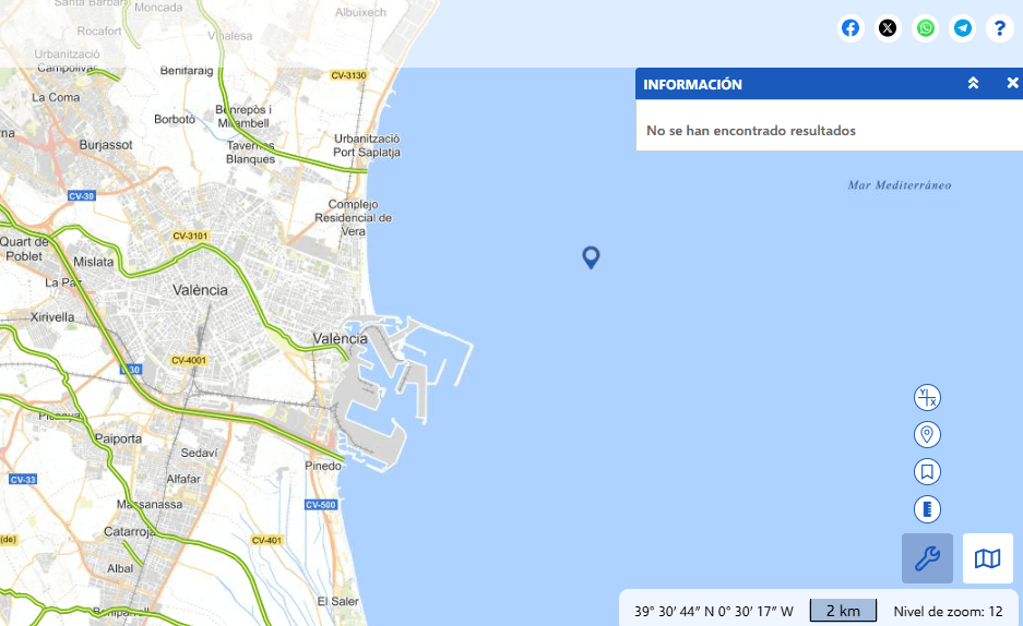 Floods risk in Valencia city
