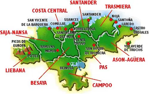 Cantabria Map