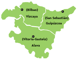 Basque country map